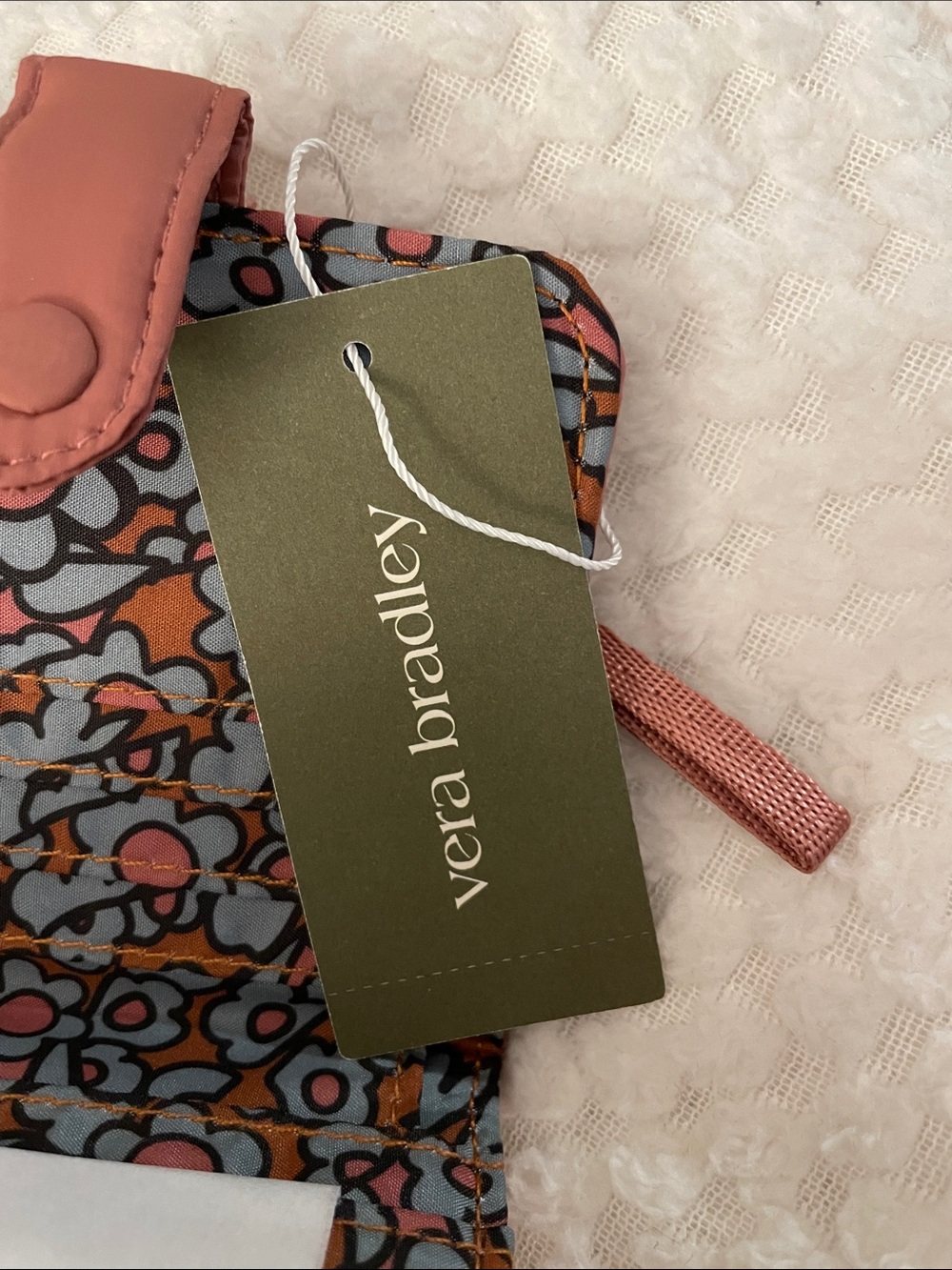 Quilted Compact Wallet - Rust Brown - Picture 5 of 6